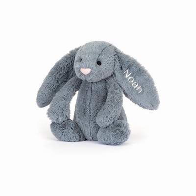 Jellycat Bashful Dusky Blue Bunny Medium Australia | 762318MGP